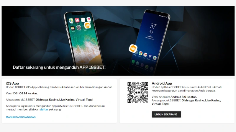 Halaman 188BET APP Tanpa Blokir