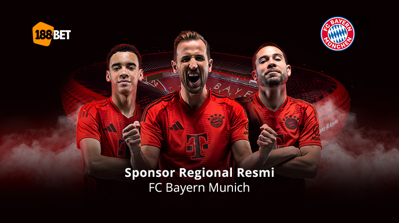 188BET menjadi sponsor resmi platform taruhan Asia Bayern Munich